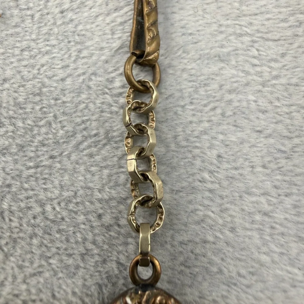 Pocket Watch Chain Fancy Locket NEEDS CLEANED‎ UP